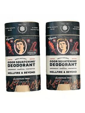 Dr. Squatch Stranger Things Hellfire & Beyond Deodorant Lot of 2 – Ltd Edition